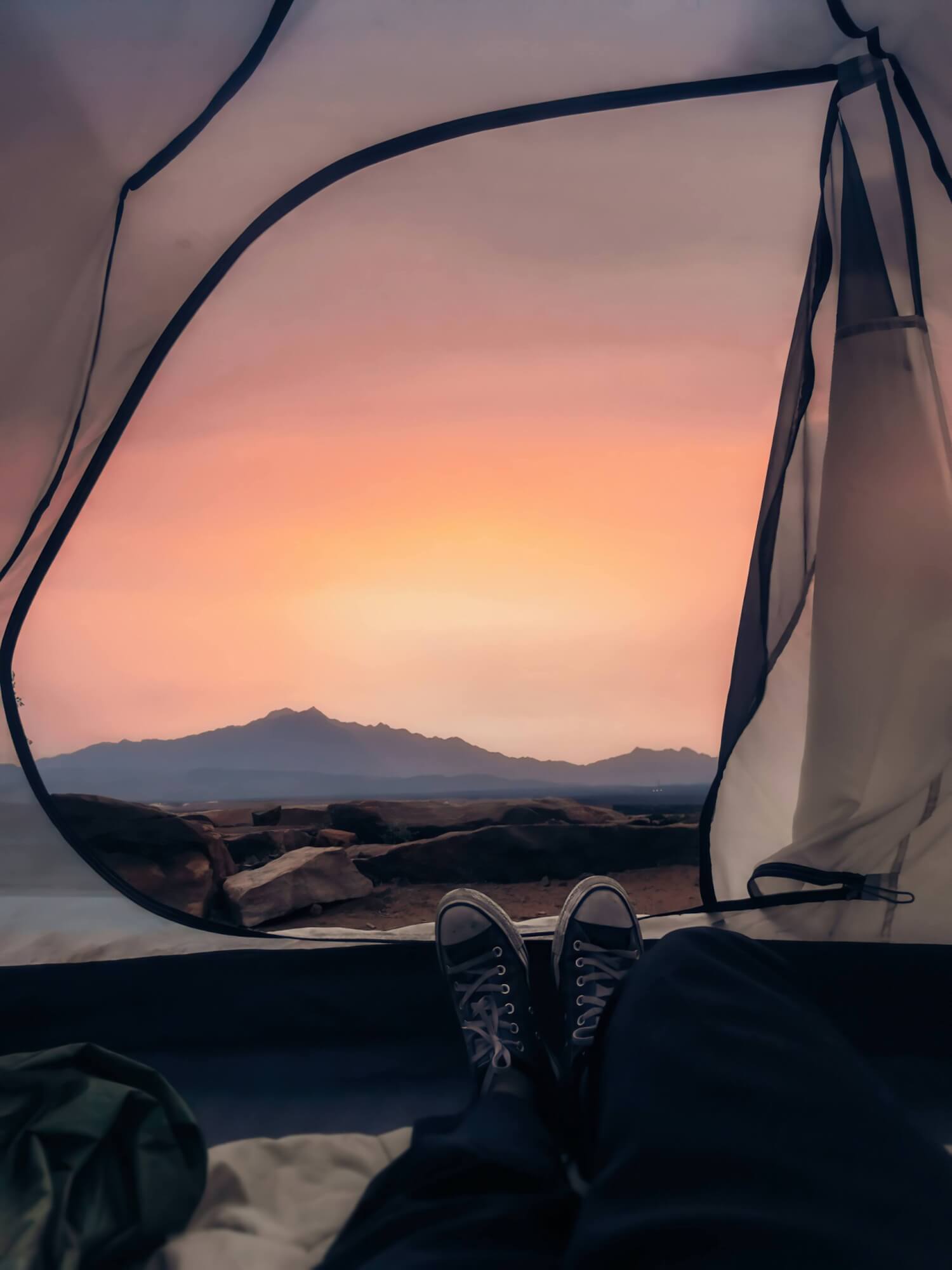 A tent is a good option for accommodation when creating the best road trip plan